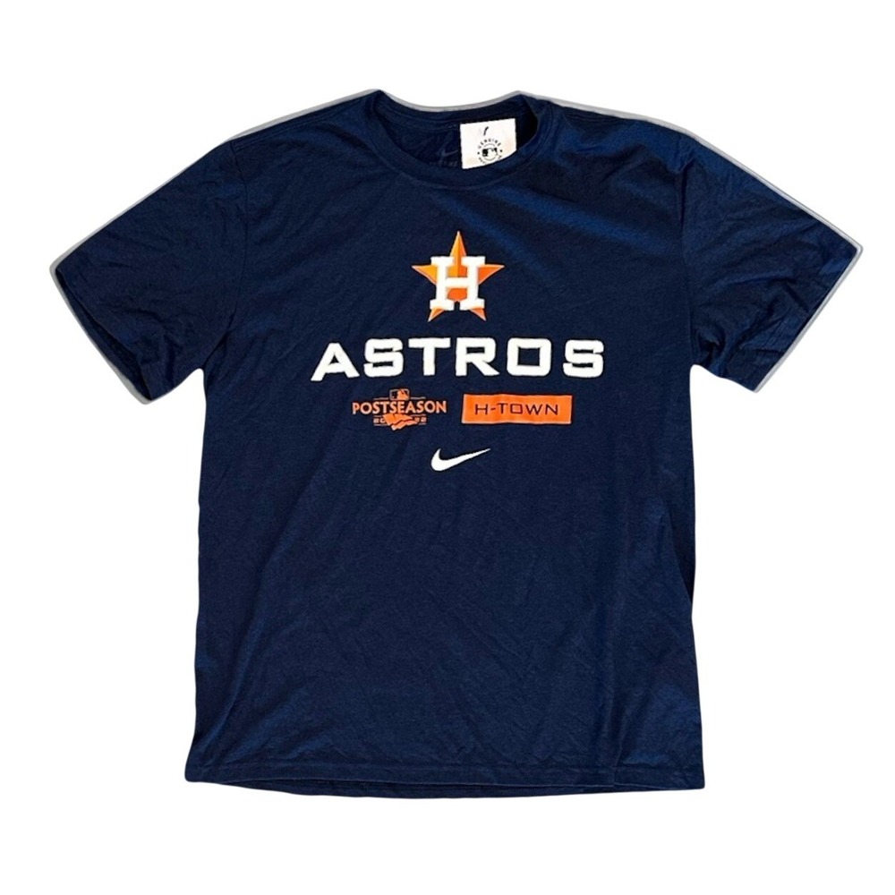 Houston Astros Nike 2022 Authentic Collection Postseason Dugout S/S Shirt, Large